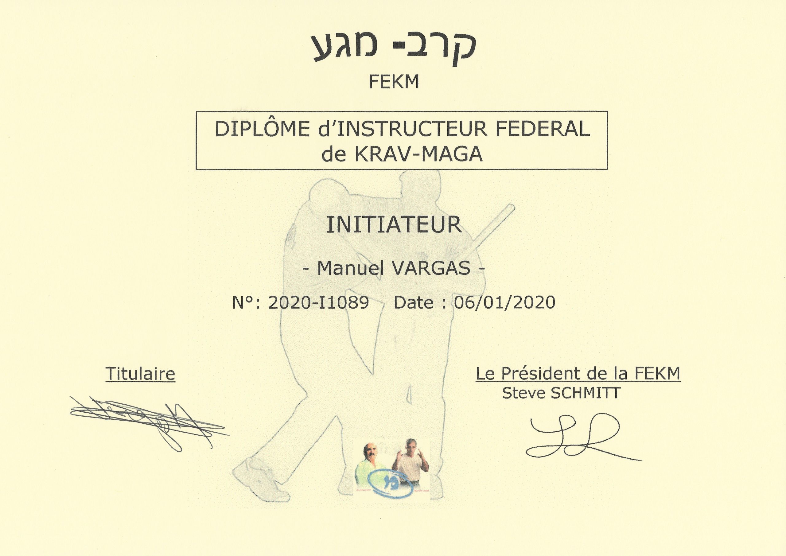 Diplôme d'instructeur fédéral de Krav Maga