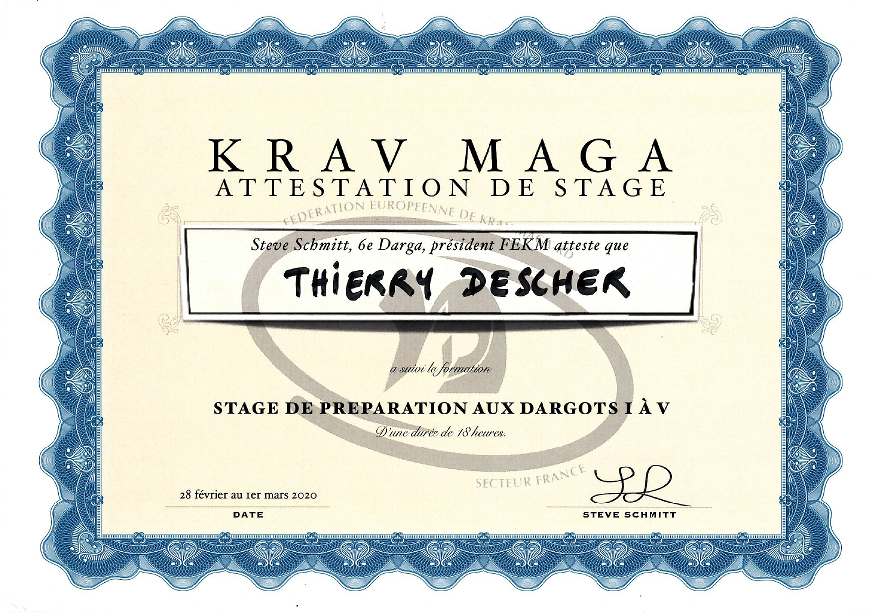 Stage ceinture noire 2020