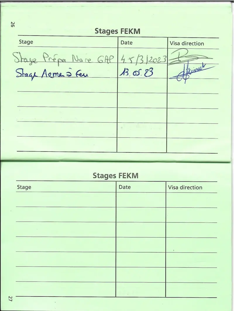 Liste des stages 2/2